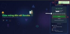 Nhập mã OTP và đợi xác nhận đăng nhập thành công