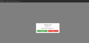 Tạo site theo mẫu có sẵn thành công