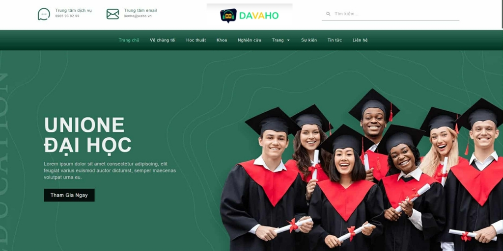 Landing page bố cục ưu tiên visual, tăng tương tác.