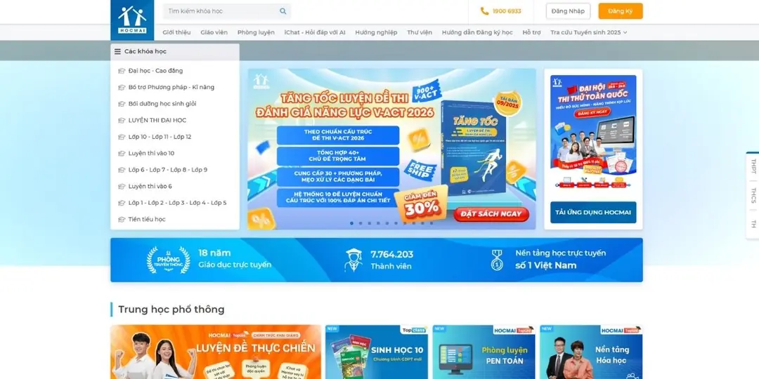 Hocmai.vn: Hệ thống video bài giảng Toán chất lượng cao